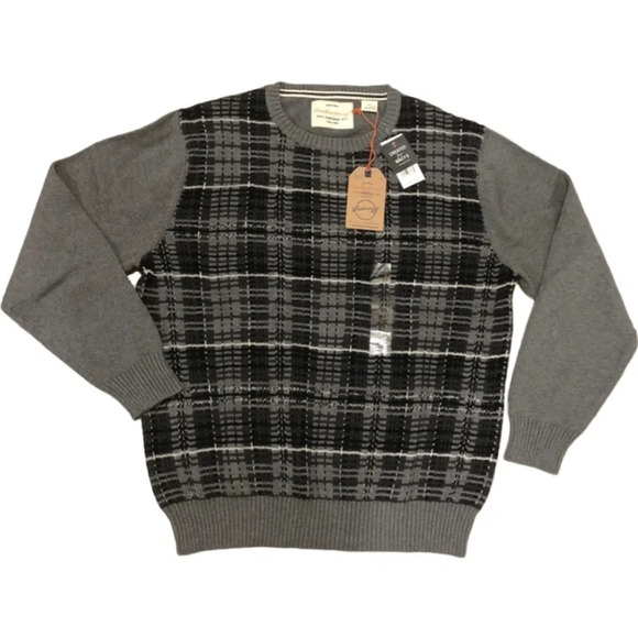 Weatheproof Vintage Men’s Plaid Crew Neck Sweater, XL​ - Picture 4 of 10